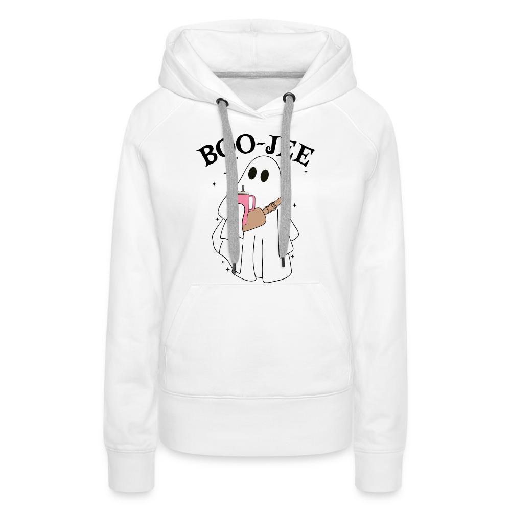 Boo-Jee Women's Ghost Premium Hoodie - white