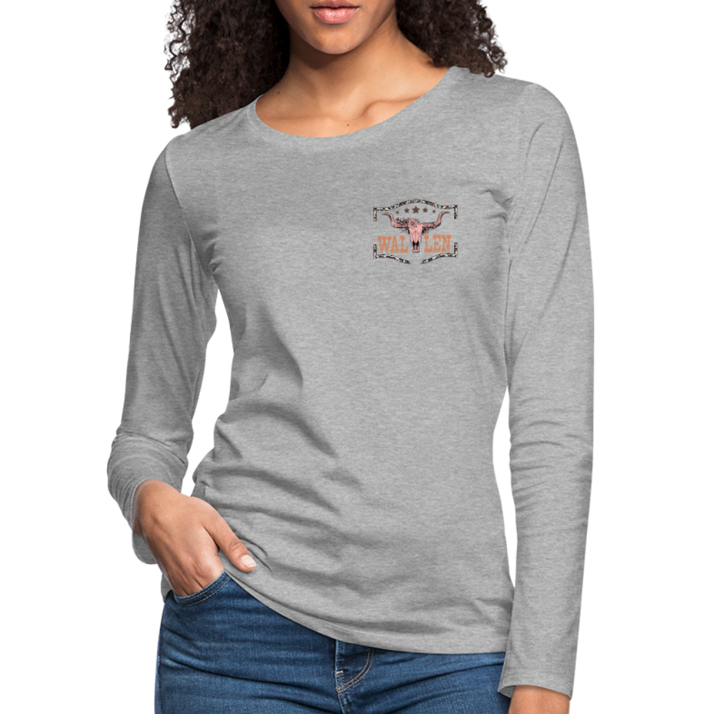 Morgan Wallen Playlist Women's Premium Long Sleeve T-Shirt - heather gray