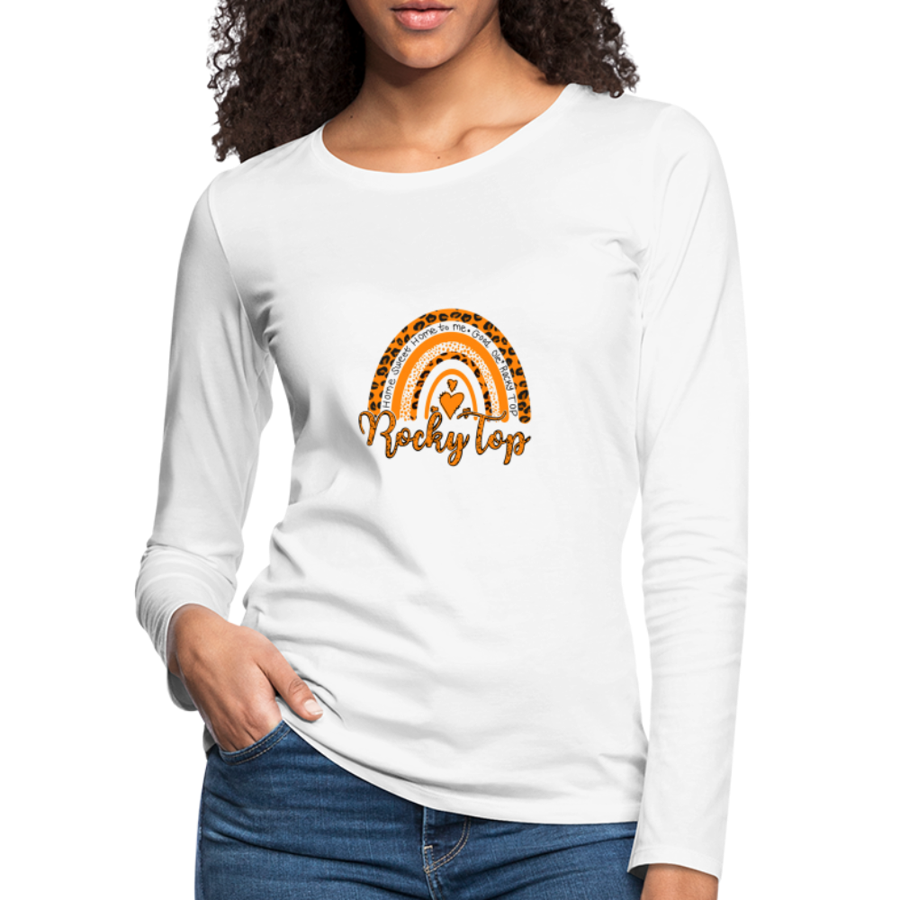 Rocky Top Women's Premium Long Sleeve T-Shirt - white