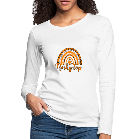 Rocky Top Women's Premium Long Sleeve T-Shirt - white