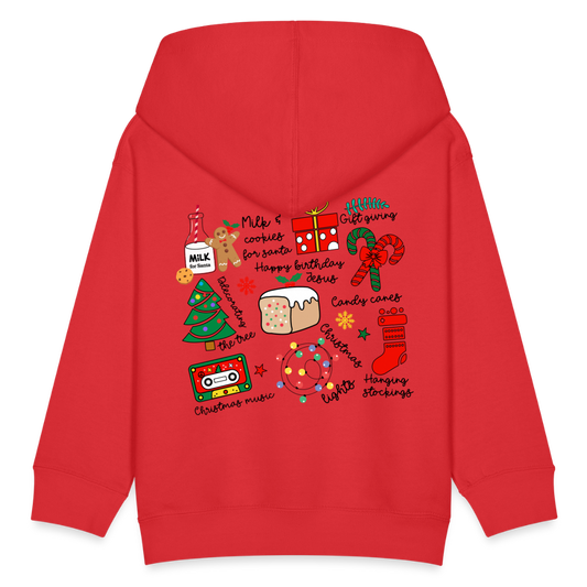 Tis the Season to Be Jolly Kids' Hoodie - red