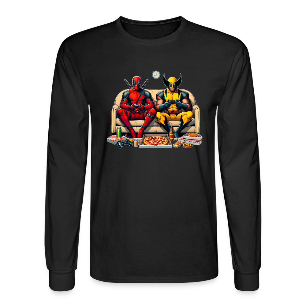 Anti-Hero Deadpool Wolverine Men's Long Sleeve T-Shirt - black