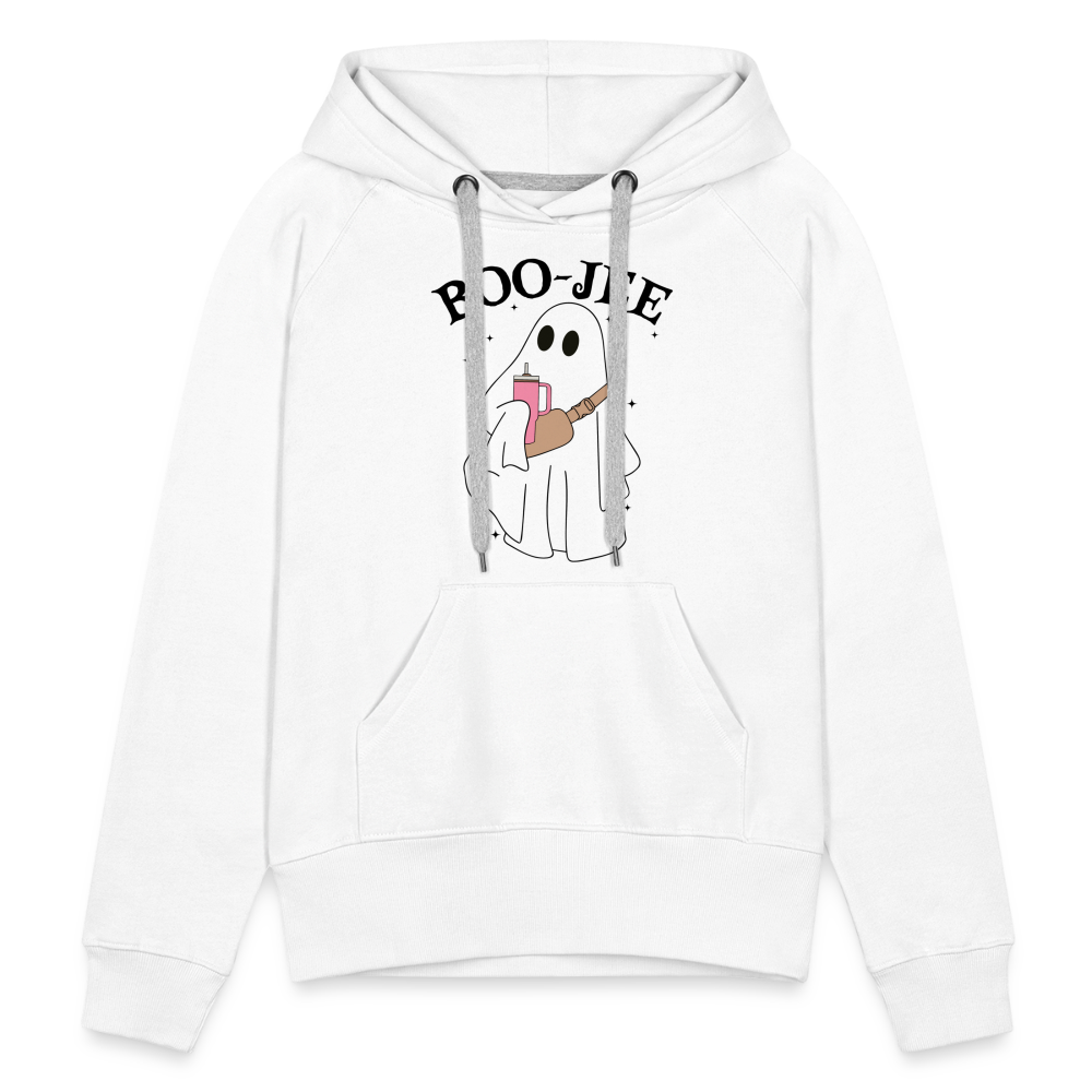 Boo-Jee Women's Ghost Premium Hoodie - white