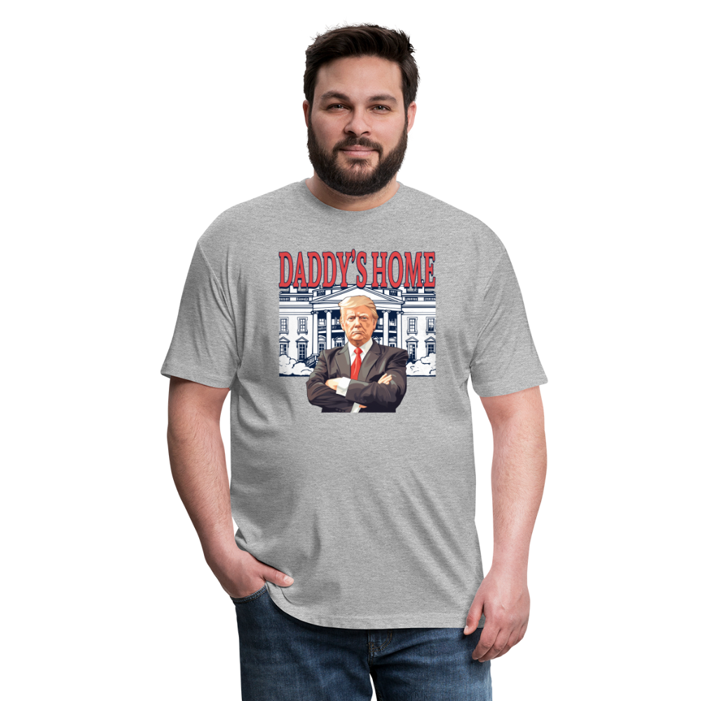 Daddys Home Trump Fitted Cotton/Poly Men's T-Shirt - heather gray