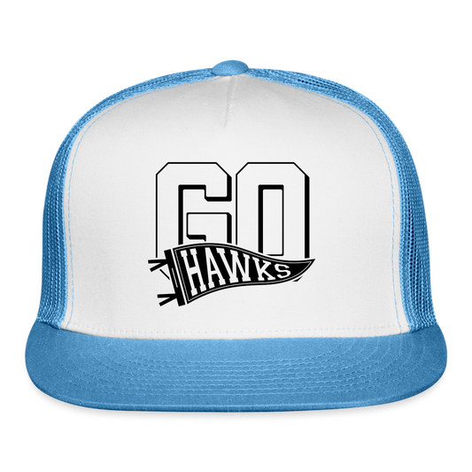 Go Hawks Hardin Valley Trucker Cap - white/blue