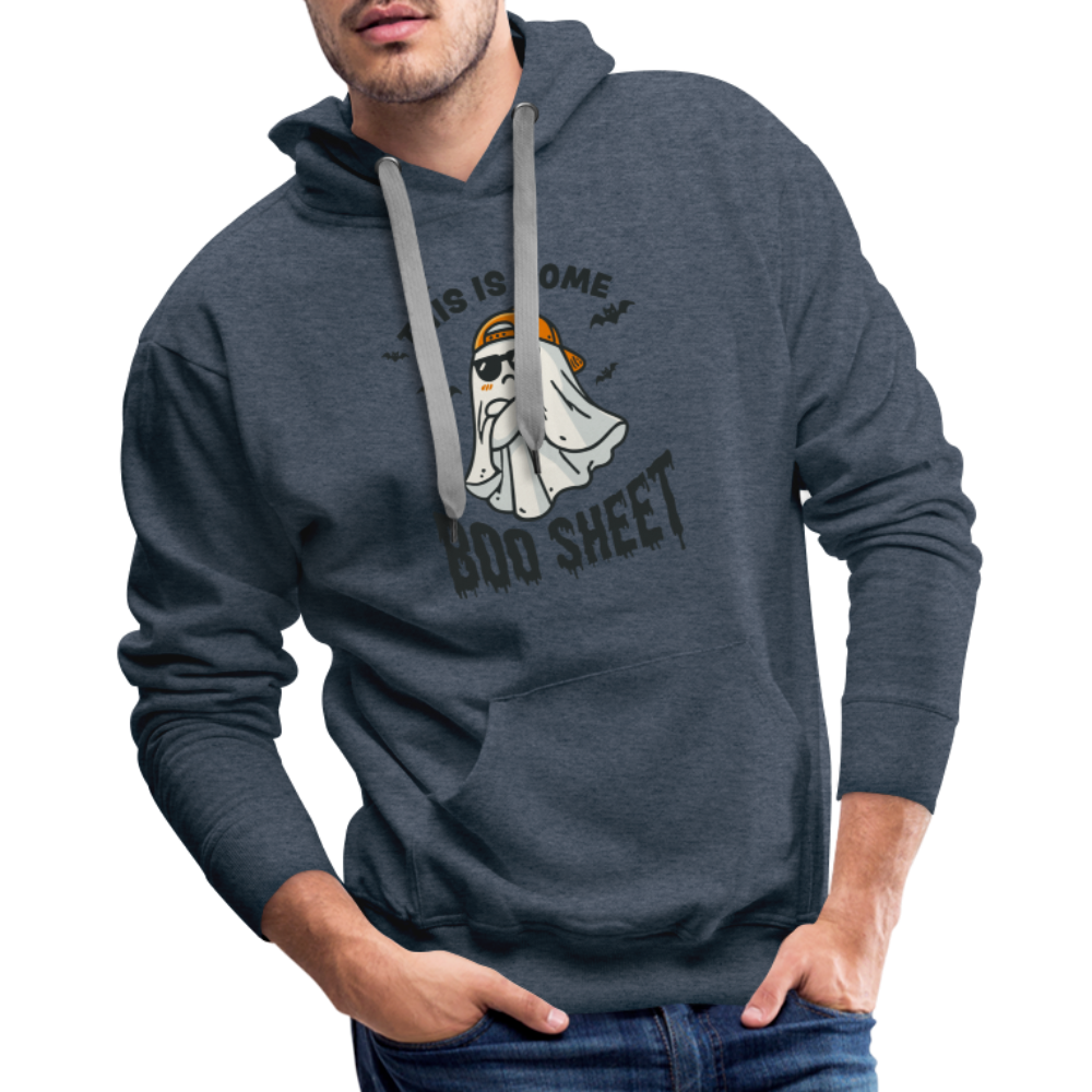 This is Some Boo Sheet: Funny Halloween Unisex Hoodie - heather denim