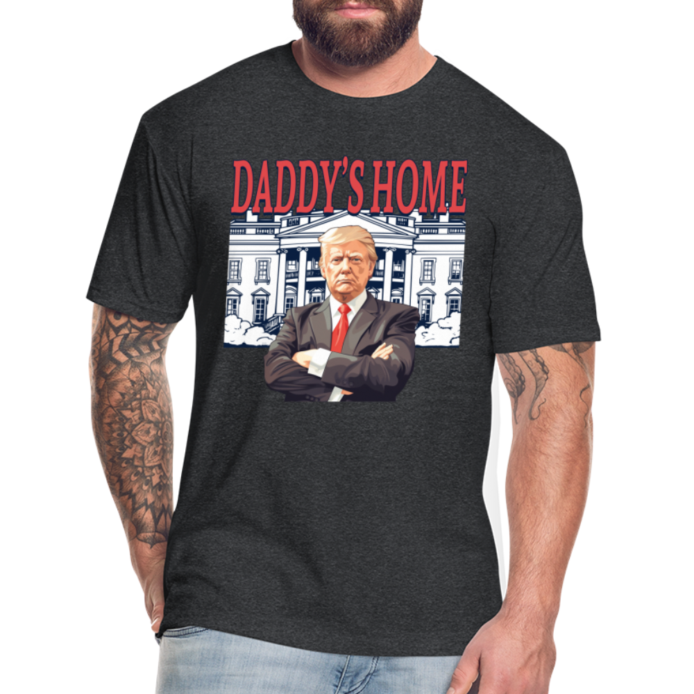 Daddys Home Trump Fitted Cotton/Poly Men's T-Shirt - heather black