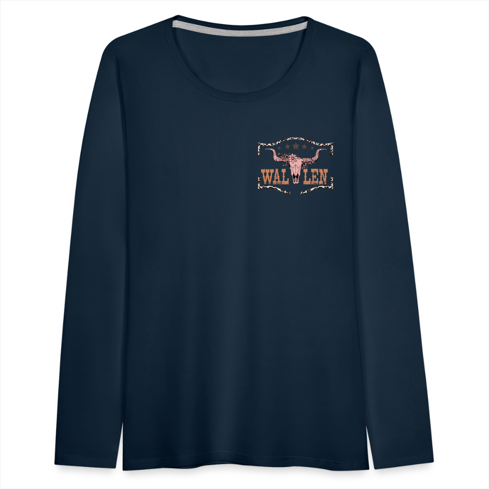 Morgan Wallen Playlist Women's Premium Long Sleeve T-Shirt - deep navy