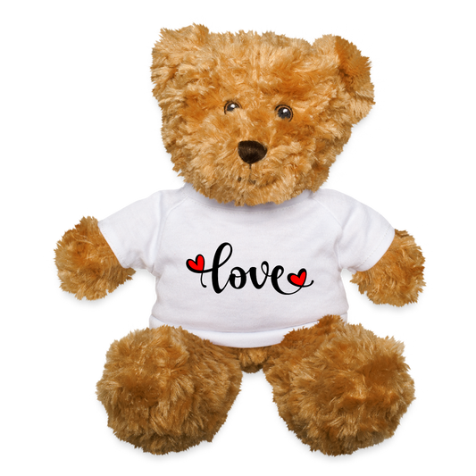 Valentine’s Day Love Teddy Bear - white