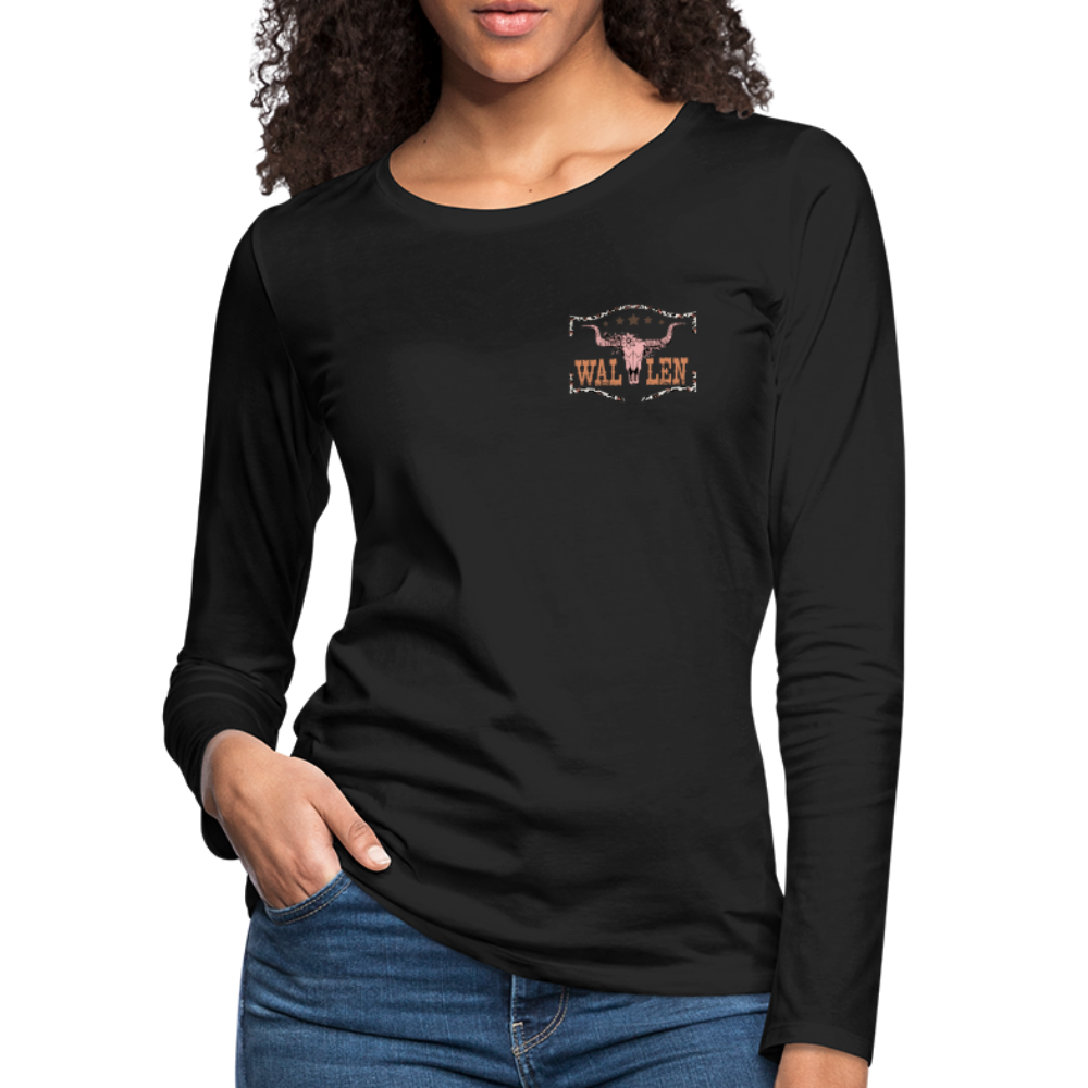 Morgan Wallen Playlist Women's Premium Long Sleeve T-Shirt - black